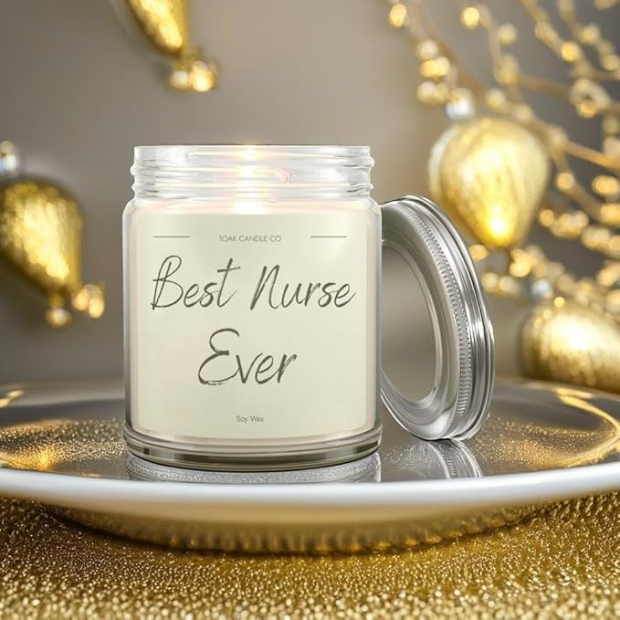 1OAK Vanilla Scented Nurse Candle - Best Nurse Gifts for Women, Men - RN Graduation Gift