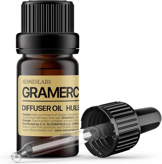 Gramercy Diffuser Oil, Boutique Hotel, Goji, Amber, Vanilla, Guaiac Wood, Spices, Musk, Sandalwood Essential Oils Blend for Ultrasonic Diffuser