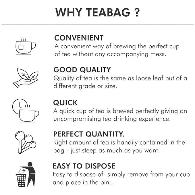 Octavius Tea Bags Variety Pack | 6 Flavors of Black Tea & Green Tea | Herbal Tea Sampler Box | Tea Gift Set | Assorted 50 Teabags | Pack of 1