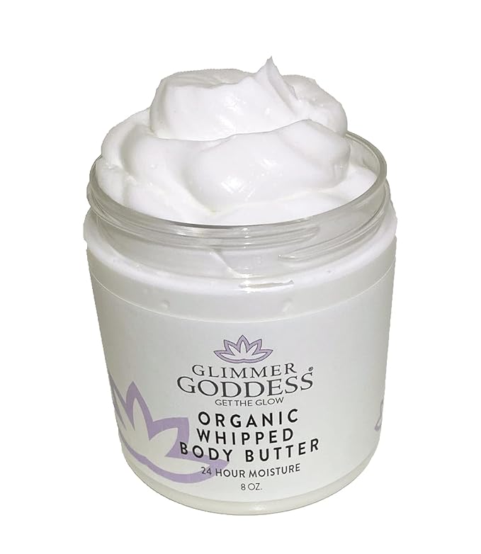 GLIMMER GODDESS Organic Whipped Body Butter (Coconut) 8 oz