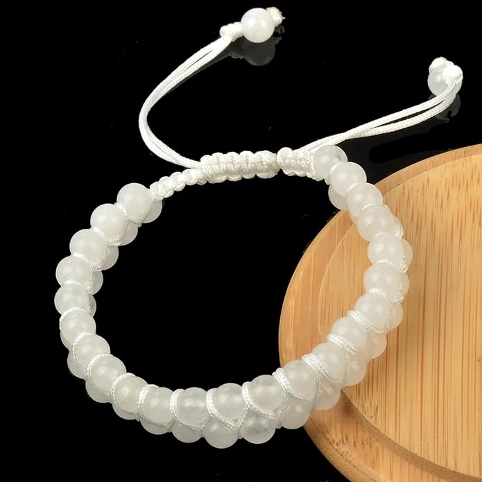 MASSIVE BEADS Double Layer Natural Chakra Healing Power Crystals Macrame Bracelet Yoga Stone Beads Gemstone Meditation Relax Anxiety Bangle for Unisex Women Men