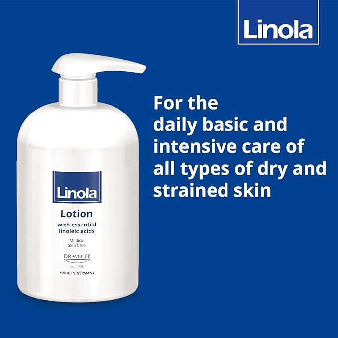 Lotion - Body Lotion with Essential Linoleic Acids - for the Daily Care of Dry & Stressed Skin - Protects & Regenerates Dry Skin - Made in Germany - Vegan - 500 ml (16.9 Fl Oz)