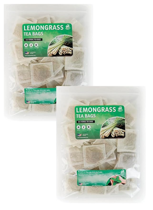TeaDreamTea Lemongrass 400 Tea Bags - Supports Healthy Digestion - Premium Quality Herbal Tea - Caffeine Free Tea - Enjoy It Hot Or Cold Bulk Tea Bags with Refreshing Herbal TeaNeed