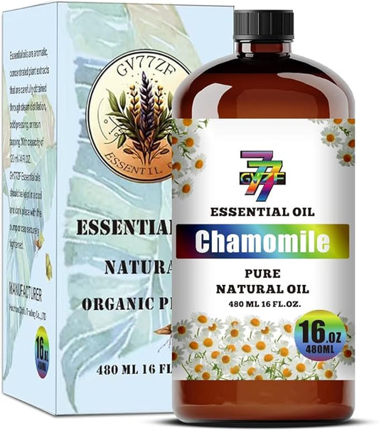 Chamomile Essential Oil (16 oz / 480 ml) – Chamomile Oils for diffusers, humidifiers, Home Baths, Cleaning Products, Yoga, DIY Soaps and DIY Scented Candles