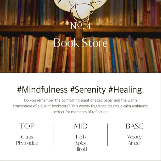 hetras Premium Reed Diffuser Set 16.9 fl.oz. 2 Pack | Book Store - Woody & Herb Scent | Long-Lasting Luxury Fragrance with 10 Reed Sticks for Home & Office | Gifts for Loved One