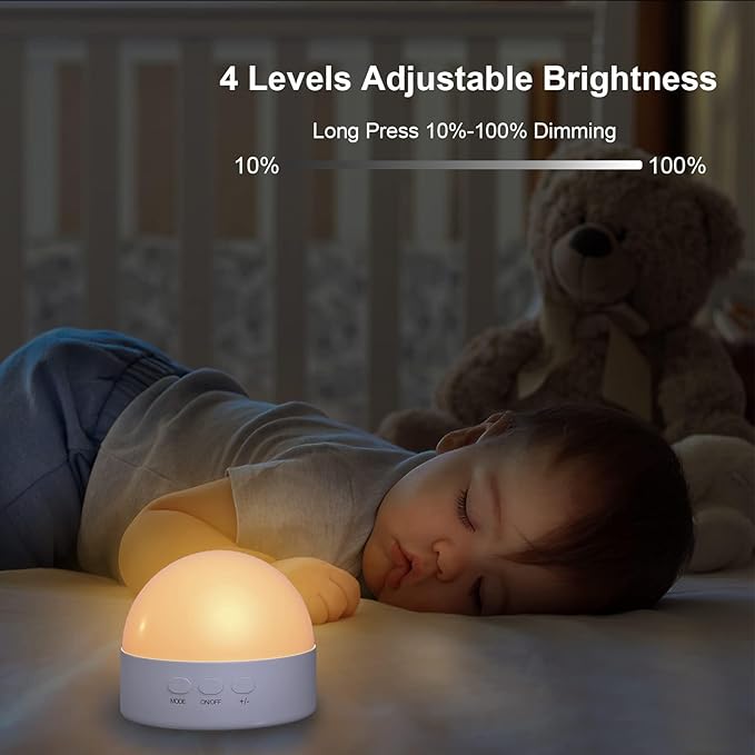 Kintion Portable Night Light, Dimmable 8 Color Lighting, 1800mAh Battery Rechargeable, Small LED Lamp for Nursery, Baby, Kids and Adults(1pcs)