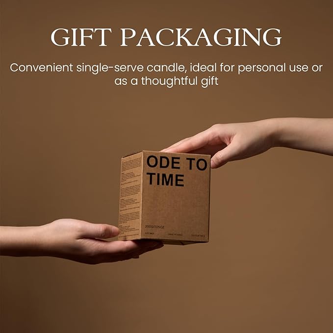 M&SENSE Creamy Vanilla Pie Candles for Home Scented Aromatherapy Candle Gift Set for Women and Men,7.05oz Soy Wax Long Lasting Amber Jar Candles Gift for Birthday Housewarming Mother's Valentine Day