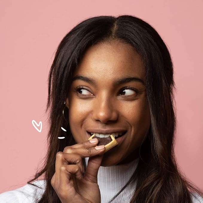 Michel et Augustin Cookies, Individually Wrapped Snacks, Changemaker Gift Box, Dark Chocolate & Sea Salt Shortbread, Bulk Snacks, 40 French Butter Cookies per Box