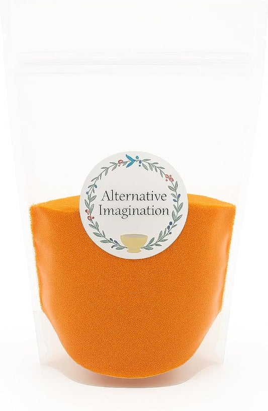 Coral Sand - Fine Colored Sand for Ritual Use, Zen Gardens, Incense Burners, Smudging Bowls, Unity Ceremonies, Mandalas, Spiritual Practices, Arts & Crafts by Alternative Imagination (1 Pound)