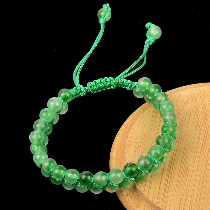 MASSIVE BEADS Double Layer Natural Chakra Healing Power Crystals Macrame Bracelet Yoga Stone Beads Gemstone Meditation Relax Anxiety Bangle for Unisex Women Men