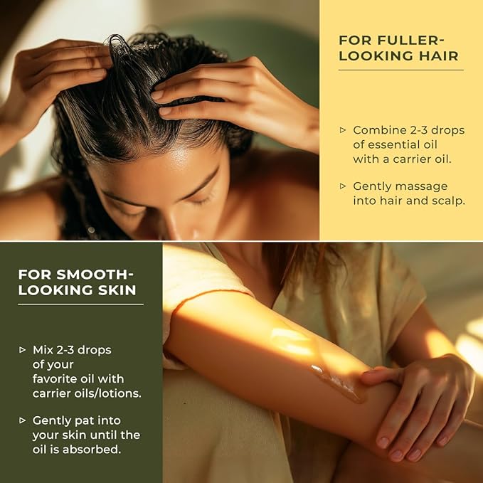 Gya Labs Signature Essential Oil for Skin – Set – Premium Grade Essential Oils for Diffuser, Aromatherapy, Hair Care, Skin Care, Body, Massage & DIY Candle Making Scents