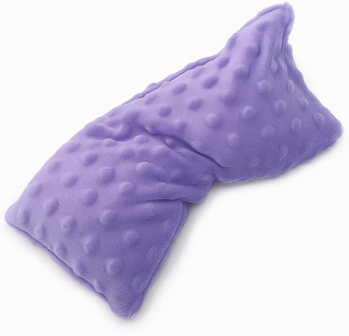 Lookix Lavender Eye Pillow- a Natural Soothing Hot & Cold Aromatherapy Eye Mask for Yoga, Meditation, Relaxation (Lavender)