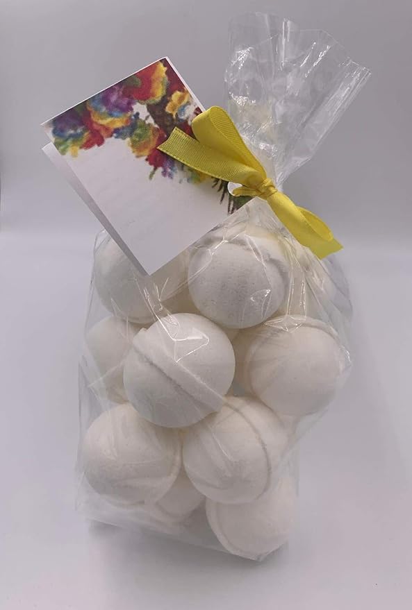 Spa Pure Caribbean Coconut Fizzies - 14 Bath Bomb Fizzies with Shea Butter, Ultra Moisturizing (12 Oz) ...Great for Dry Skin (Caribbean Coconut FBA)