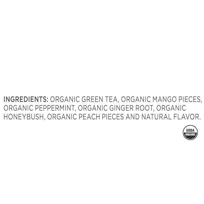 Tea Forte Green Mango Peach Premium Organic Loose Leaf Caffeinated Green Tea Blend Canister, Makes 35-50 Cups