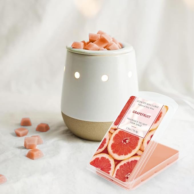 STRN Wax Melts Premium Plant Based Natural Soy 8 Pack Wax Cubes for Warmers, Long-Lasting Highly Scented Essential Fragrance Oil Soy Wax Melts Tarts (8x2.5oz)