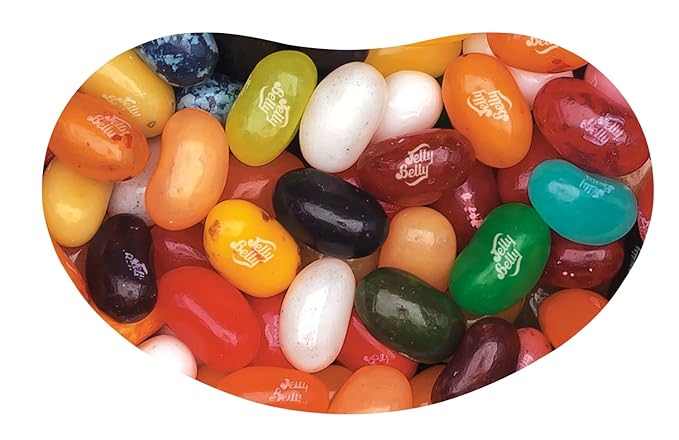 Jelly Belly Fruit Bowl 16 Flavors Jelly Beans - 1 Pound (16 Ounces) Resealable Bag - Genuine, Official, Straight from the Source