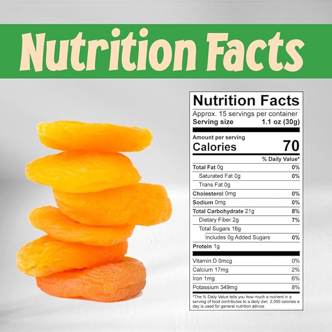 Sincerely Nuts - Dried Turkish Apricots | Two Lb. Bag | Healthy Pitted Apricot Fruit | Raw Vegan Snack | Dehydrated | Sweet Gourmet Snacking Food | Kosher and Gluten Free