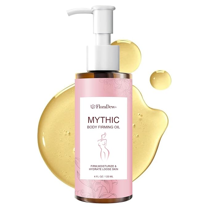 Mythic Body Firming Oil Skin Tightening Body Oil After Shower for Women Tighten Hydrate & Nourish Dry Skin 4 FL OZ(Lavender)