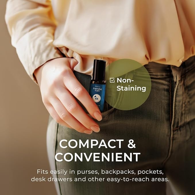 Gya Labs Deep Calm Essential Oil Roll On - 0.34 Fl Oz - Travel Size Roller for Camping, Skin, Aromatherapy Relief, Convenience