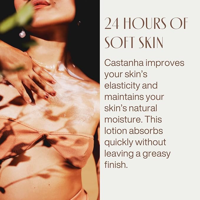 Natura - Brazil Nut Renourishing Body Lotion - Anti-Dryness - Deep Skin Hydration Moisturizer - Vegan Skin Care - Brazilian Beauty Secrets - Self Care & Body Care - 13.5 fl oz (400ml)