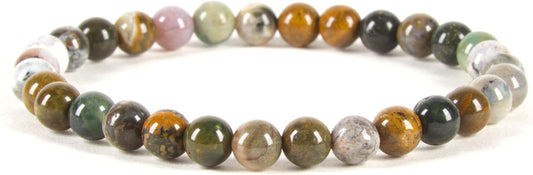 Cherry Tree Collection - Small, Medium, Large Sizes - Gemstone Beaded Bracelets For Women and Men - 6mm Round Beads