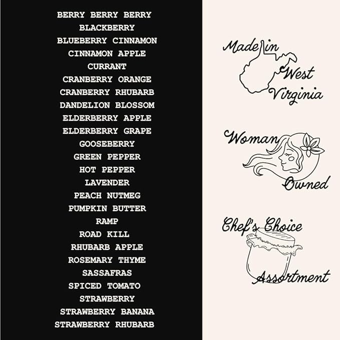 Gourmet Jellies & Jam Gift Set, Assorted Low Sugar Jam & Jellies, Jam & Jelly Gift Sets, Jams, Jellies & Preserves (12 pack) - Smoke Camp Crafts