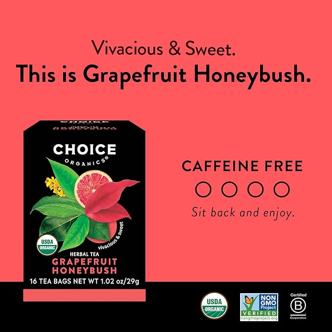 Choice Organic Teas - Favorites Variety Pack Sampler - Includes Earl Grey, Jasmine Green, Oolong, Rooibos, Cocoa Mint Puerh, and Grapefruit Honeybush Organic Teas - 96 Tea Bags (Pack of 6)