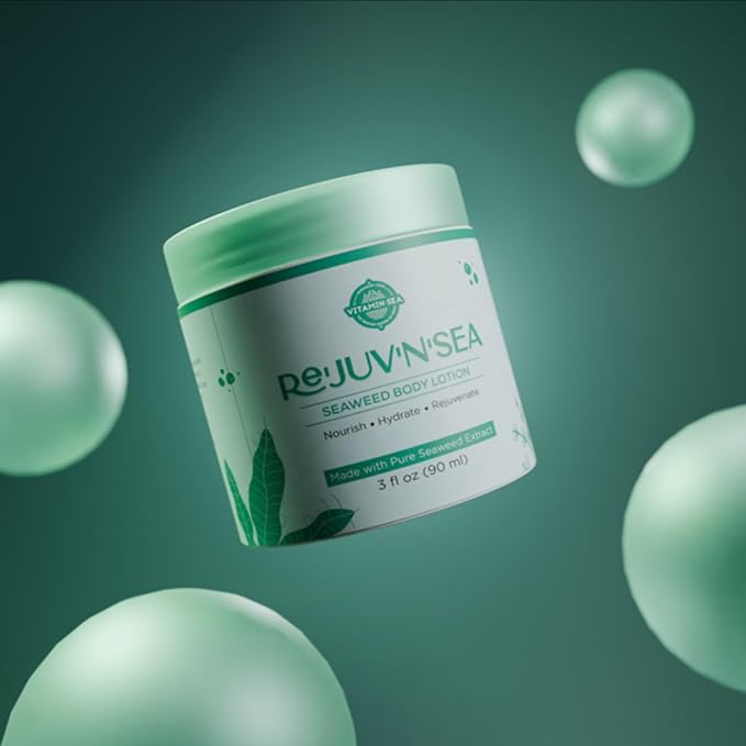 VITAMIN SEA Rejuvensea Seaweed Body Lotion, Triple Blend Maine Seaweed - Nourishing Moisturizers For All Type Skin with Vitamin E, Aloe Vera and Shea Butter, Made from Maine Coast Seaweed - 4 oz