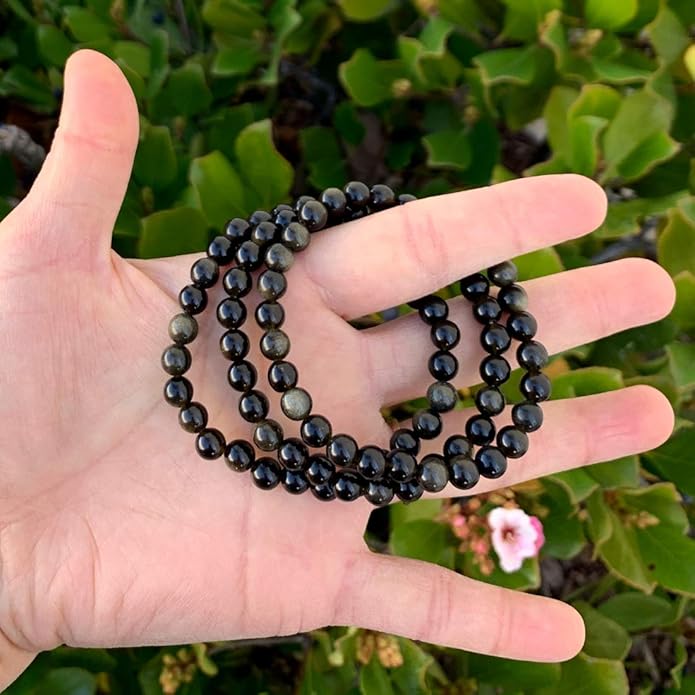 Adabele 1pc Natural Stretch Gemstone Bracelet 6mm (0.24 Inch) Bead 7" 7.5" 8 inch Healing Crystal Quartz Energy Chakra Jewelry Women Birthday Gift