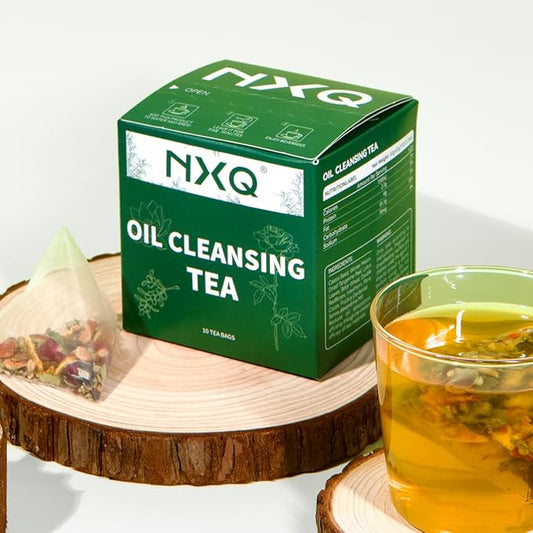 NXQ（10 Bags Oil Cleansing Tea:Oil Reducing Tea-A Blend of Winter Melon, Lotus Leaf, Cassia Seed, Poria-Herbal Tea for Live-9 Herbal with Excellent Formula