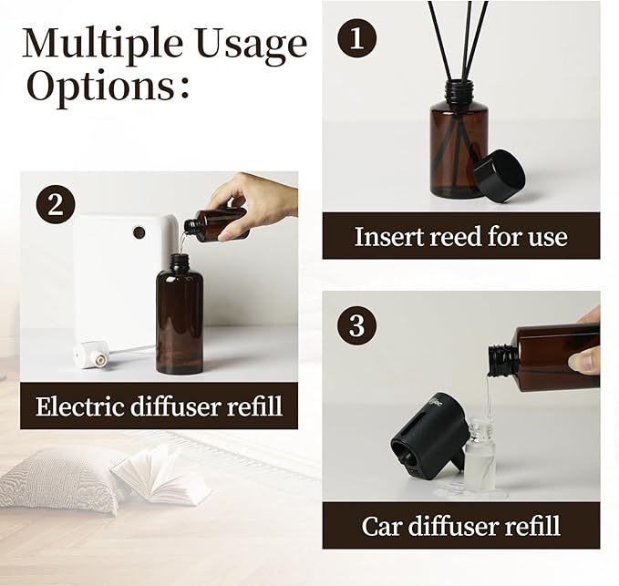 Concentrated White Jasmine Diffuser Oil Luxury Hotel Scent Refill for Commercial Diffusers,Reed Diffuser,Long-Lasting Aroma,500ml(16.9fl oz)