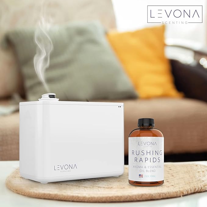 Levona Scent Essential Oil - Fresh Aroma for Home, Office, Hotel & Spa, Perfect in Humidifiers and Diffusers, Luxury Fragrance, With Grapefruit, Citrus, Vanilla Notes - 700ml/ 23 fl oz, Rushing Rapids