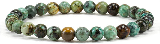Cherry Tree Collection - Small, Medium, Large Sizes - Gemstone Beaded Bracelets For Women and Men - 6mm Round Beads