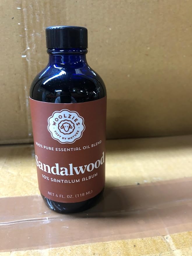 Woolzies Sandalwood Blend of Essential Oils | Aromatherapy Essential Oils for Diffuser and Topical Use. 4 Fl Oz