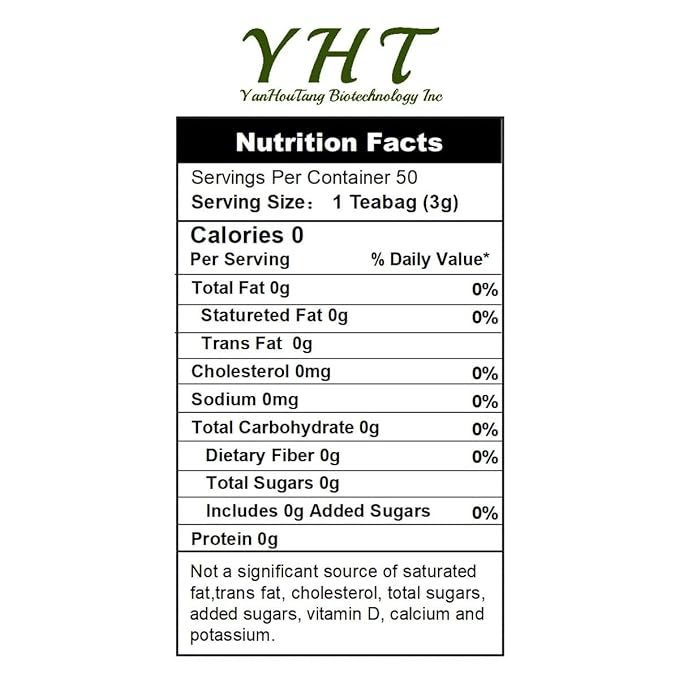 EILIN YHT Hibiscus Flower Tea Bags Jamaica Herbal Roselle Tea 50 Counts x 3Grams