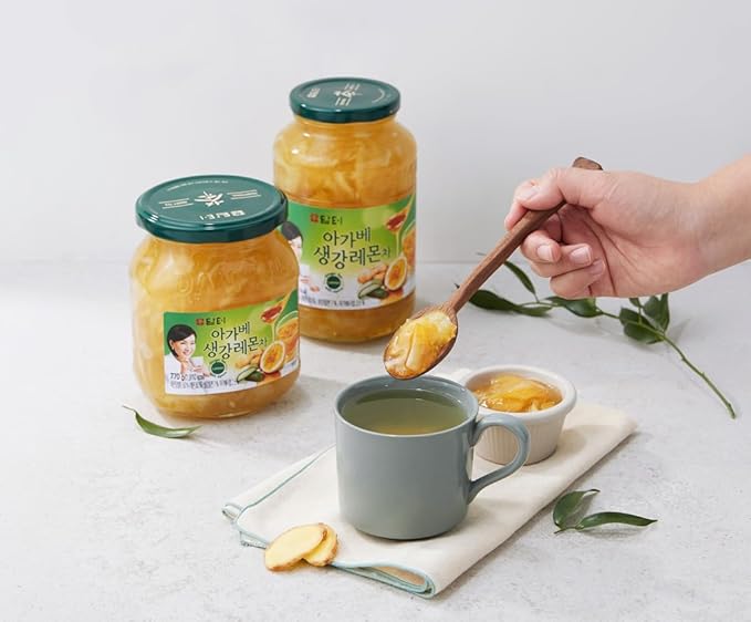 Damtuh Agave Ginger Lemon Tea – Natural Flavor, No Artificial Ingredients, Perfect for Hot or Iced Tea, Jam, or Salad Dressing – 2.2lb, 1000g (Pack of 1)