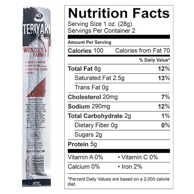 Wenzel’s Farm Variety Snack Sticks │Supports Active Lifestyles │ Flavorful, Natural Smoked │ High Protein, Low Carb │ No MSG, Fillers, Binders, Artificial Colors │ Gluten Free | 16 sticks (8 packs of 2) | New & Classic Variety