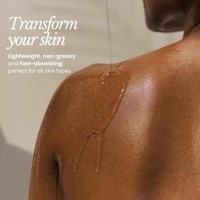 BARE BOTANICS 8 oz Moisturizing Mint Body Oil - 100% Pure & Natural for Skin & Nails - Perfect for Moisturization - Vegan, Cruelty Free & Naturally Scented Hair Oil