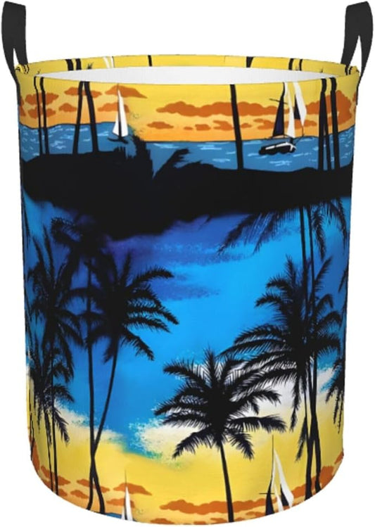 Laundry Basket Set Up Collapsible Large Capacity, Dirty Clothes Basket Durable Lightweight Hamper With Handles Ideal For Clothes,Toys Home OrganizationSize19.6in X 15.7,in63L