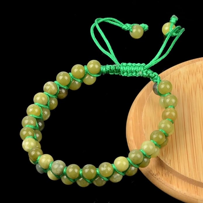 MASSIVE BEADS Double Layer Natural Chakra Healing Power Crystals Macrame Bracelet Yoga Stone Beads Gemstone Meditation Relax Anxiety Bangle for Unisex Women Men