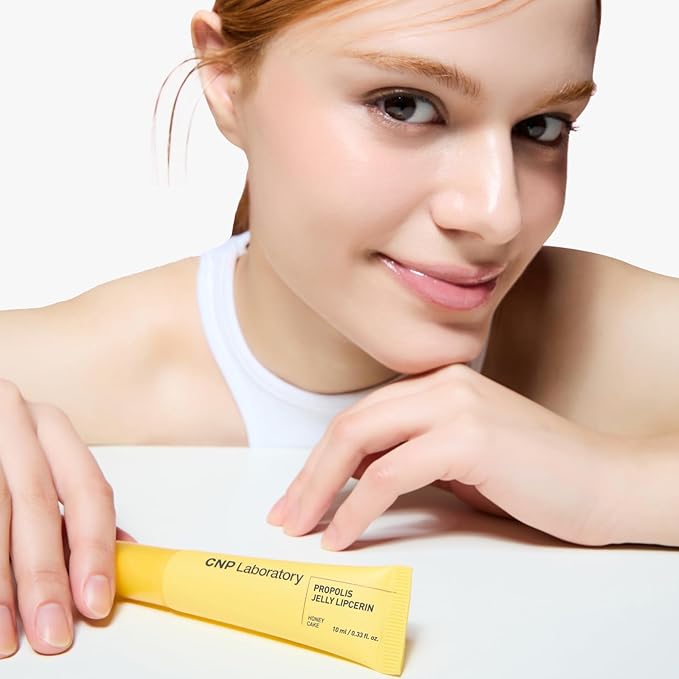 CNP Propolis Jelly Lipcerin™ - 01 Honey Cake, Hydrating Lip Balm & Gloss with Manuka Honey + Hyaluronic Acid, Korean Skincare, 0.3 fl.oz.
