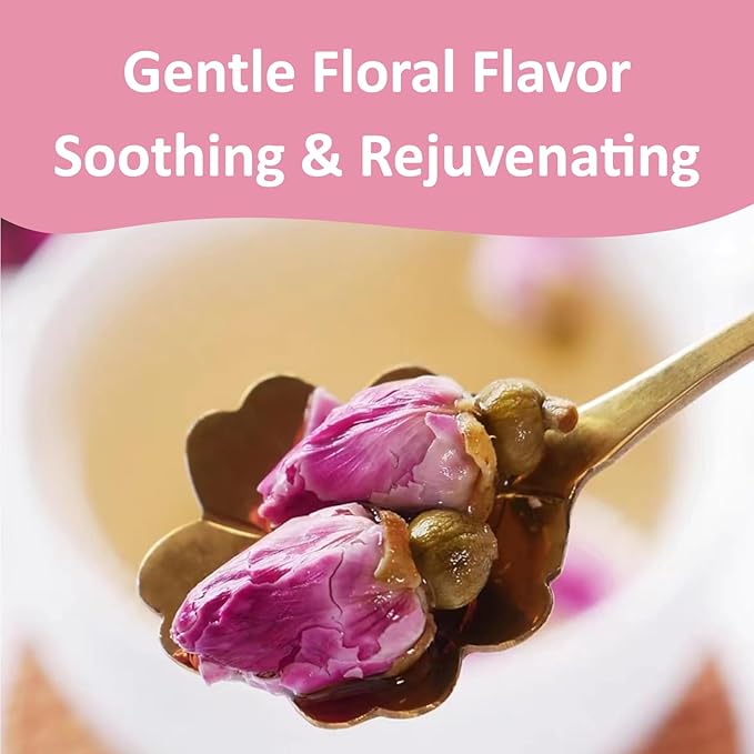 Ovikaso Tea, Dried Rose Buds, 4 oz (300+ Cups), 100% Natural, Direct From Source, Food grade, Non-GMO, No Caffeine, Use in Tea, Baking, Crafts, Cocktail, Wedding, Herbal Tea