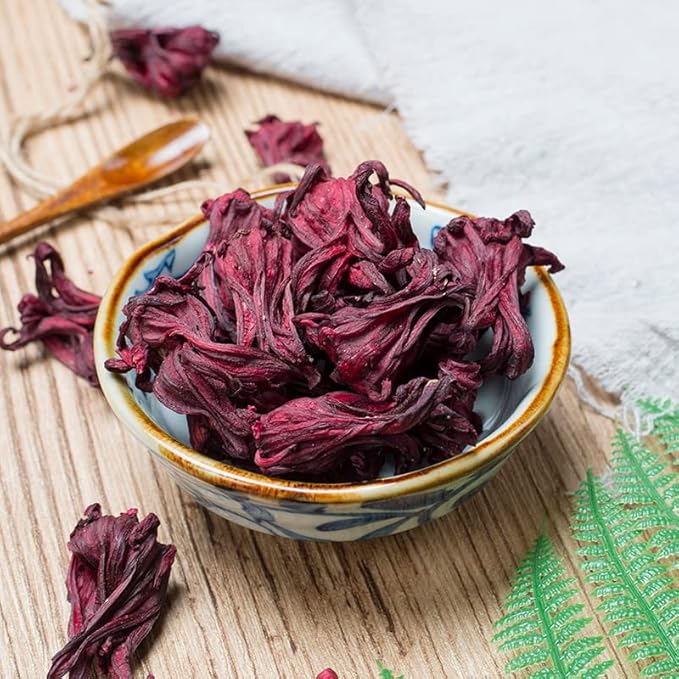 100% Roselle Hibiscus 50g/1.76oz Fresh, Non GMO Loose Leaf, Natural Dried Flowers Herbs for Soap Making, Syrup, Drinks, Baking, DIY Beauty, Sachets & Fresh Fragrance