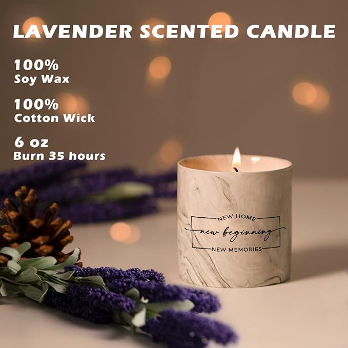 Freejac House Warming Gifts New Home Housewarming Gift for Women Men Friend New Home Gift Ideas New Homeowner Gifts House Warming Decoration Party Decor Porcelain Ceramics Scented Candle