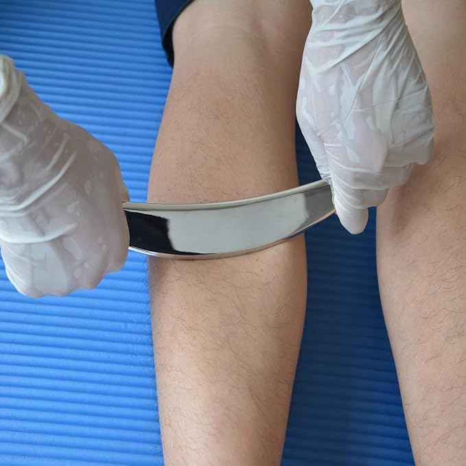 Gua sha Tool gua sha Stainless Steel iastm Tool Gussha Massage Tool Muscle Scraping Tool for Soft Tissue Therapy and Reduce Arms,Back, Legs, Neck Muscle Pain(SANliandao)………