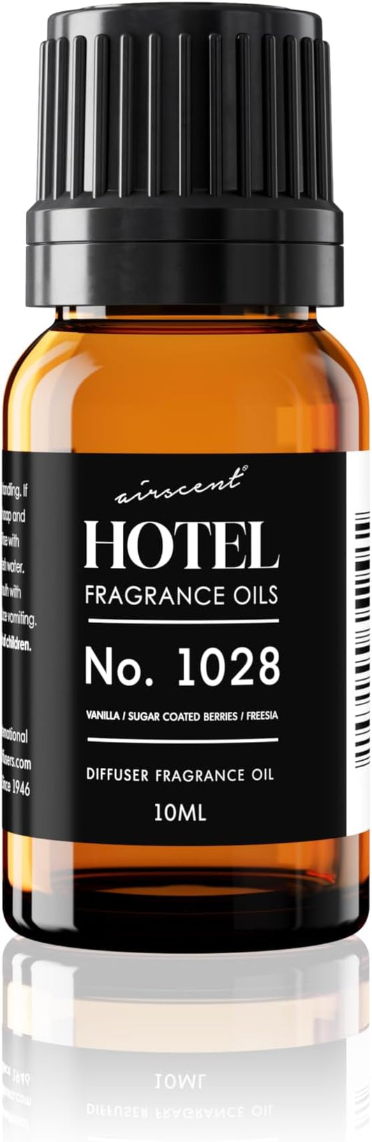 AirScent Hotel Diffuser Oil No. 1028 Inspired by The Seamless Hotel Scent - Premium Fragrance Oil for Ultrasonic and Waterless Diffusers and Crafting - 10 mL, .34 fl oz Glass Bottle with Dropper