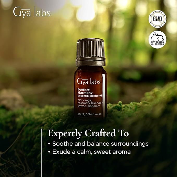 Gya Labs Harmony Essential Oil Blend - Soothing & Sweet Scent (0.34 Fl Oz)
