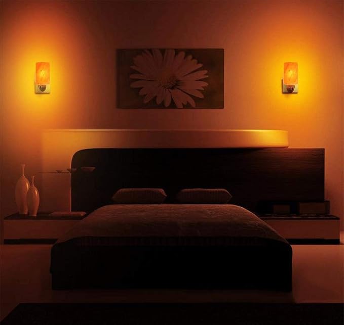 Himalayan Rock Salt Night Light Cylinder Shape 2Pack