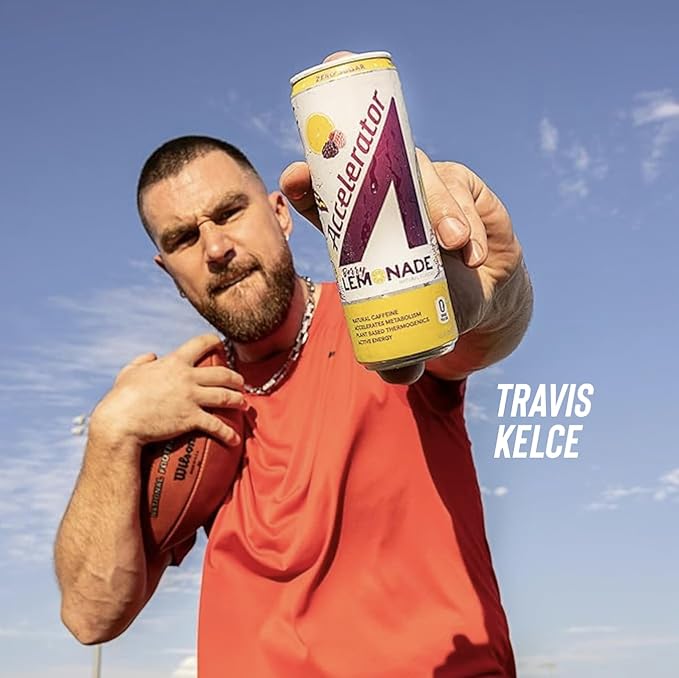 Accelerator Energy Drink Sugar Free, Berry Lemonade 12oz can(12 pack),Zero Sugar Energy Drinks with Sustained Energy from 100% Natural Caffeine (200mg) & Green Tea extract