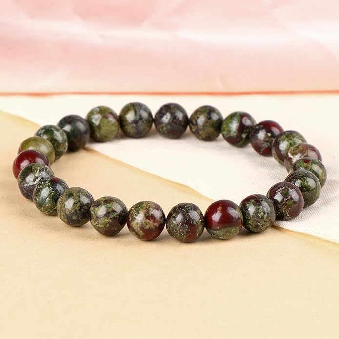 LPBeads Handmade Natural Gemstone Stretch Elastic Bracelet Healing Crystal Round Stone Beads Jewelry Gifts for Women Men